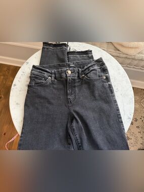Express Black Distressed Jeans